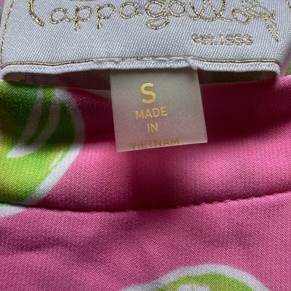 Pappagallo Pink Paisley Dress Size Small Ruffle Sleeve Spring Summer Midi - Picture 5 of 8